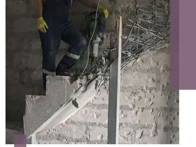 Демонтаж металлических и бетонных лестниц в Учалах