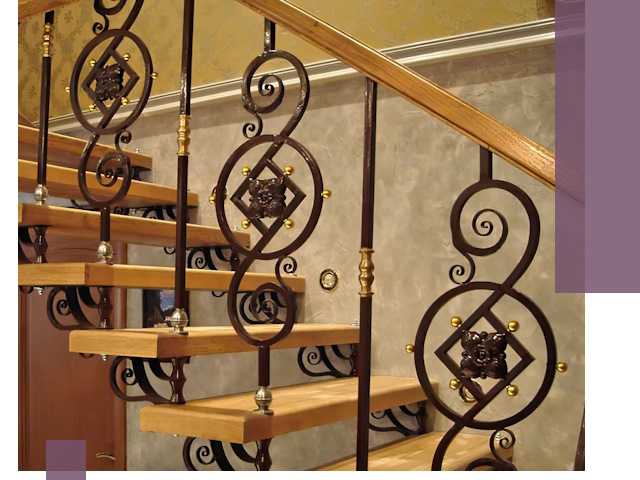 Изготовление кованых лестниц под ключ в Учалах