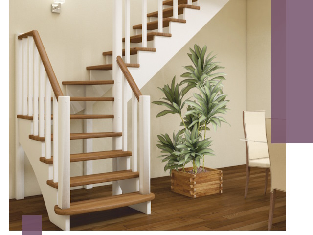 Г-образные лестницы под ключ в Учалах — изготовление и монтаж