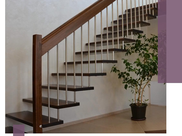 Лестницы на больцах под ключ в Учалах – изготовление и монтаж