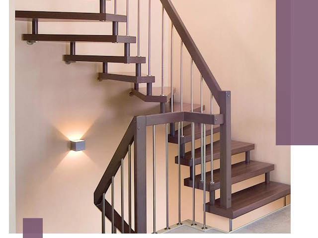 Изготовление лестниц на больцах в Учалах под ключ