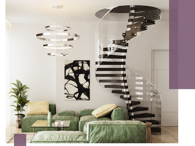 Лестницы для двухуровневой квартиры в Учалах — изготовление и монтаж