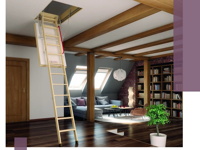 Чердачные лестницы под ключ в Учалах: изготовление и монтаж