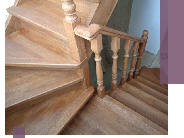 Дубовые лестницы под ключ в Учалах: изготовление и монтаж