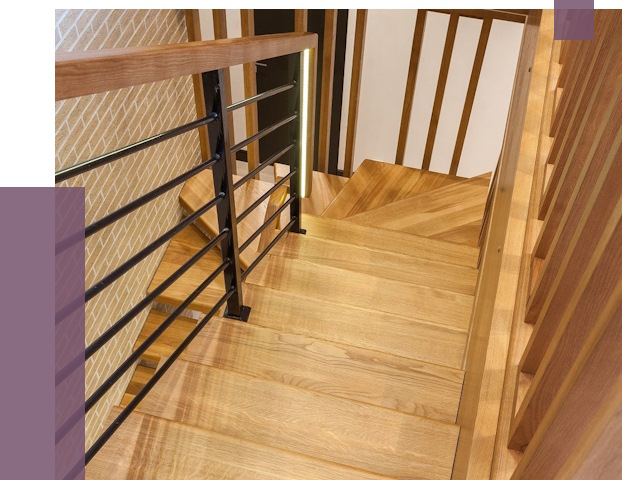 Лестницы из ясеня в Учалах под ключ от 9964 руб. 