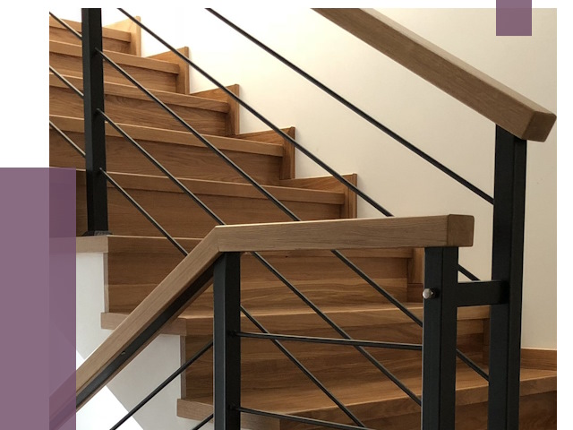 Обшивка металлической лестницы деревом в Учалах от 4321 руб.