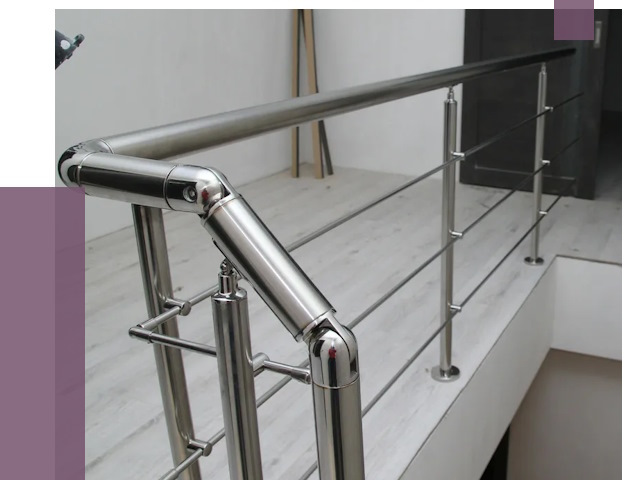 Перила из нержавеющей стали в Учалах от 8947 руб. под ключ | ПРОЛЁТ-Члы