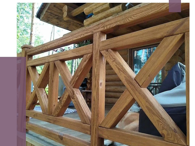 Деревянные перила под ключ в Учалах от 7625 руб. 