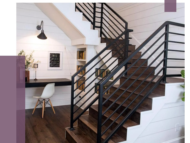 Перила для лестницы в доме в Учалах от 7371 руб. — ПРОЛЁТ-Члы