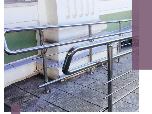 Ограждения пандусов из металла и нержавейки в Учалах