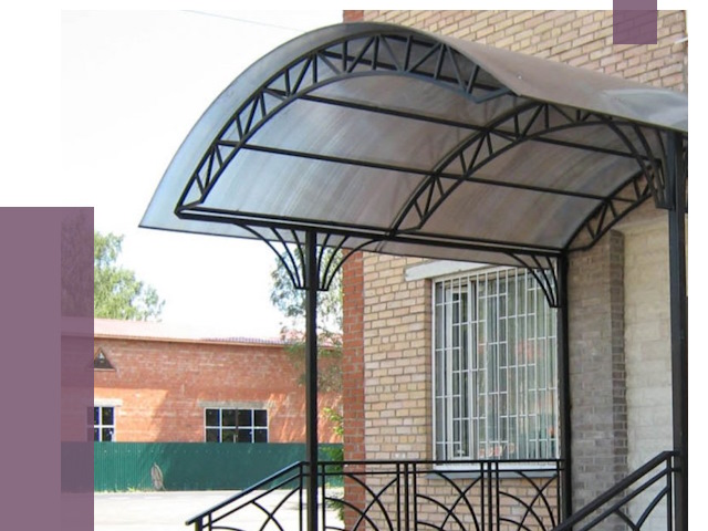 Металлические навесы и козырьки в Учалах от 12709 руб.