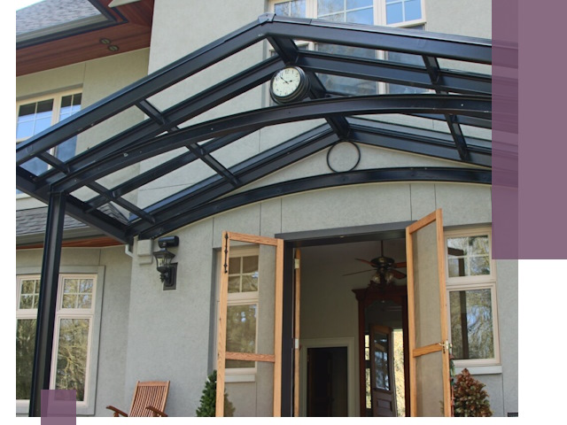 Изготовление и монтаж навесов и козырьков в Учалах