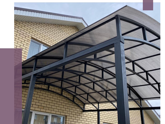 Монтаж козырьков в Учалах от 11438 руб. | ПРОЛЁТ-Члы