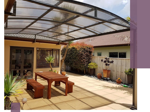 Навесы во двор под ключ в Учалах — изготовление и монтаж