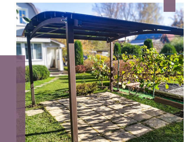 Навесы для дачи в Учалах от 12658 руб. под ключ — ПРОЛЁТ-Члы