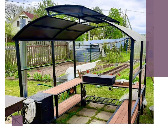 Навесы для барбекю в Учалах: изготовление, монтаж и демонтаж