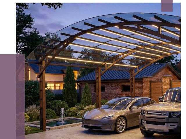 Металлические навесы в Учалах от 12607 руб. под ключ — ПРОЛЁТ-Члы