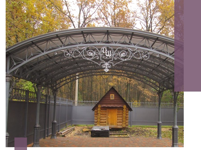 Кованые навесы премиум-класса под заказ в Учалах