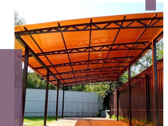 Односкатные навесы под ключ в Учалах от 13065 руб. 