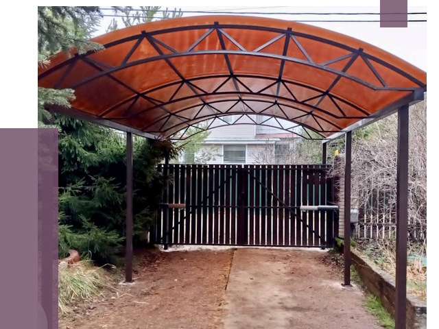 Арочные навесы в Учалах от 12658 руб. — изготовление и монтаж | ПРОЛЁТ-Члы