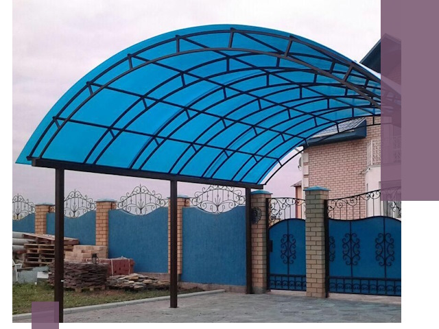Арочные навесы под ключ в Учалах — изготовление и монтаж