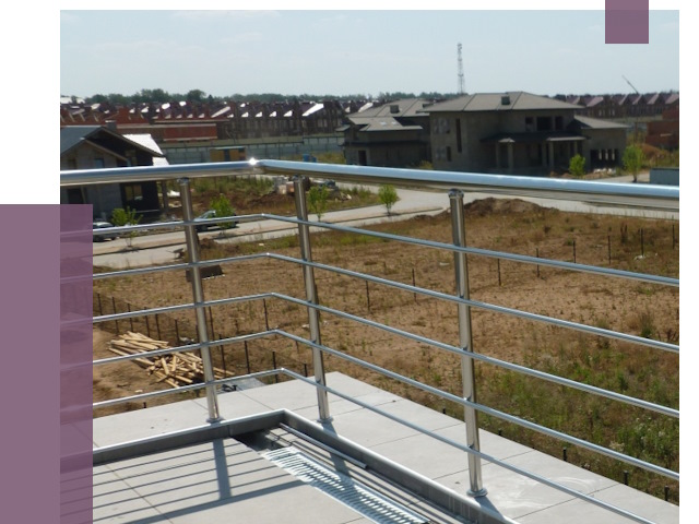 Парапеты из нержавеющей стали в Учалах от 7930 руб. за м² | ПРОЛЁТ-Члы