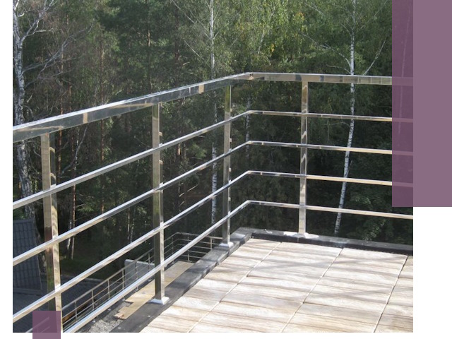 Парапеты из нержавеющей стали в Учалах — изготовление и монтаж