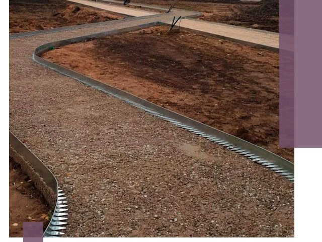 Металлические бордюры под ключ в Учалах — изготовление и монтаж