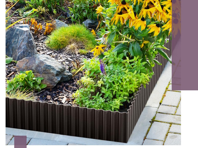 Металлические бордюры для клумб в Учалах — производство и монтаж