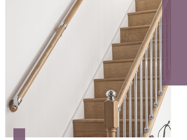 Пристенные поручни из стали и нержавейки под монтаж в Учалах